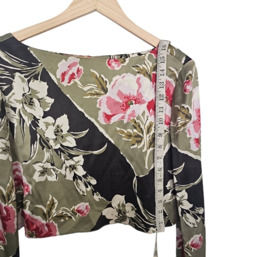 Reformation Anaya Floral Silk Two Peice Skirt Set Size 2 - Picture 7 of 13